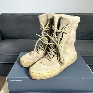 Yeezy Season 2 Crepe Boot Taupe Men's Size 42 EU/8.5 US KW1011004 Made in Spain